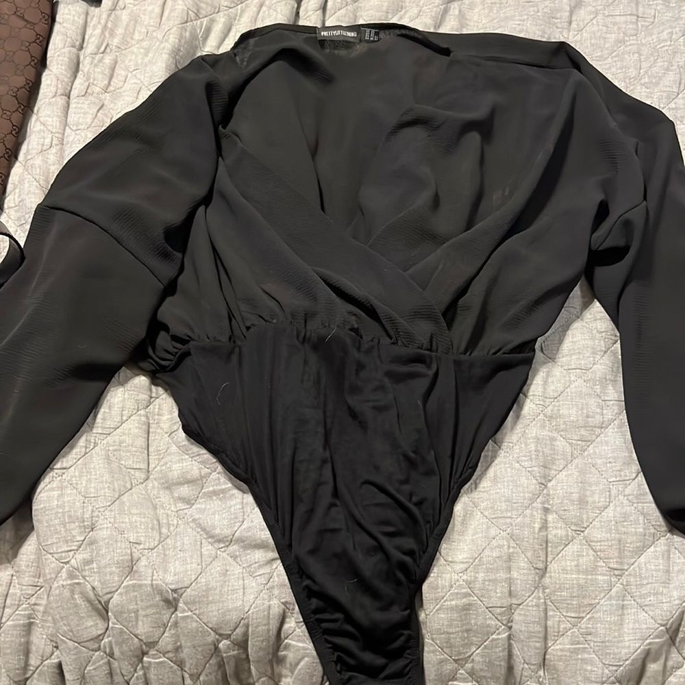 Pretty little thing one piece bodysuit with detachable gusset size 20/4X